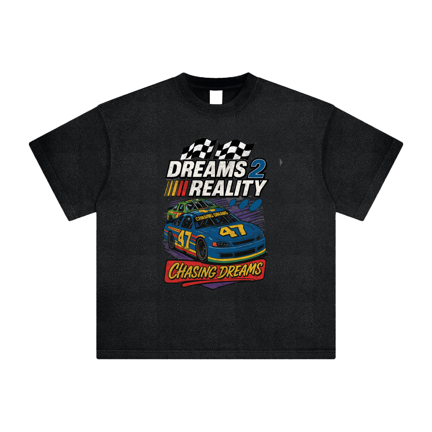 "Chasing Dreams" Heavyweight Vintage Washed T Shirt