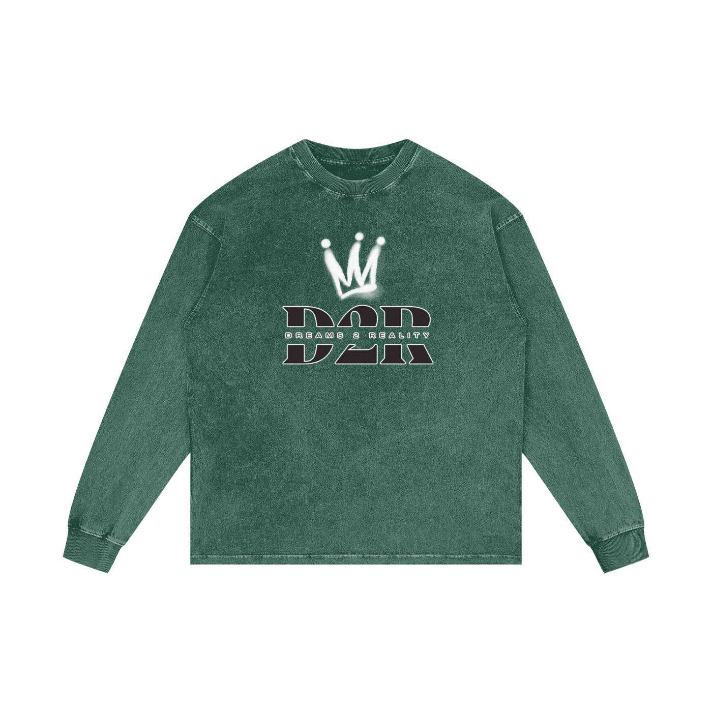 Dreams 2 Reality Acid Wash Oversize Long Sleeve T-Shirt