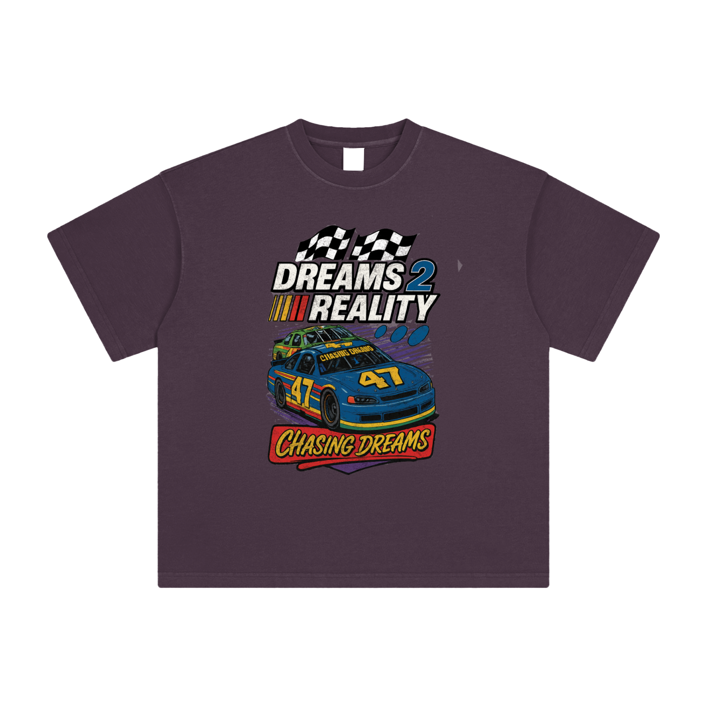 "Chasing Dreams" Heavyweight Vintage Washed T Shirt