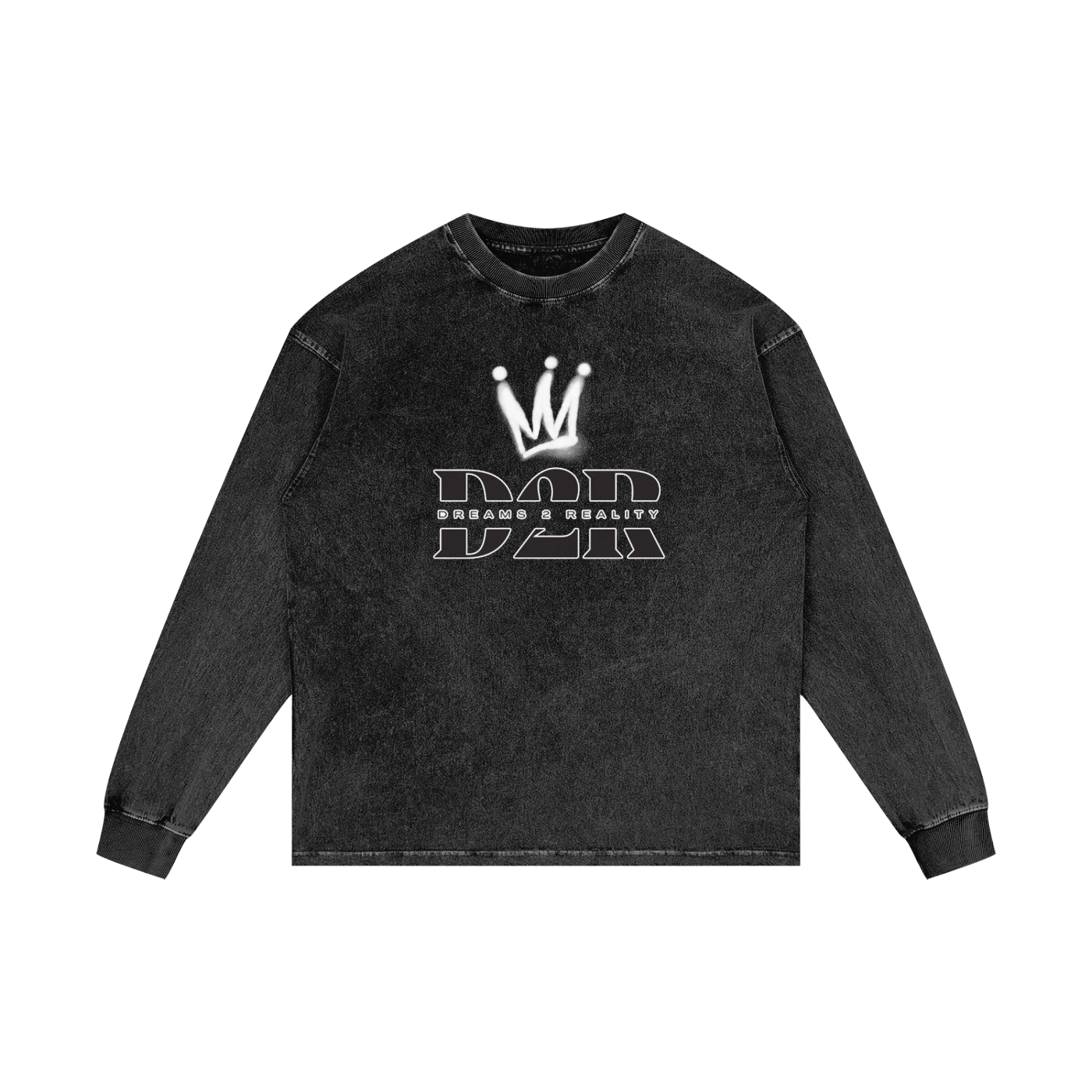 Dreams 2 Reality Acid Wash Oversize Long Sleeve T-Shirt