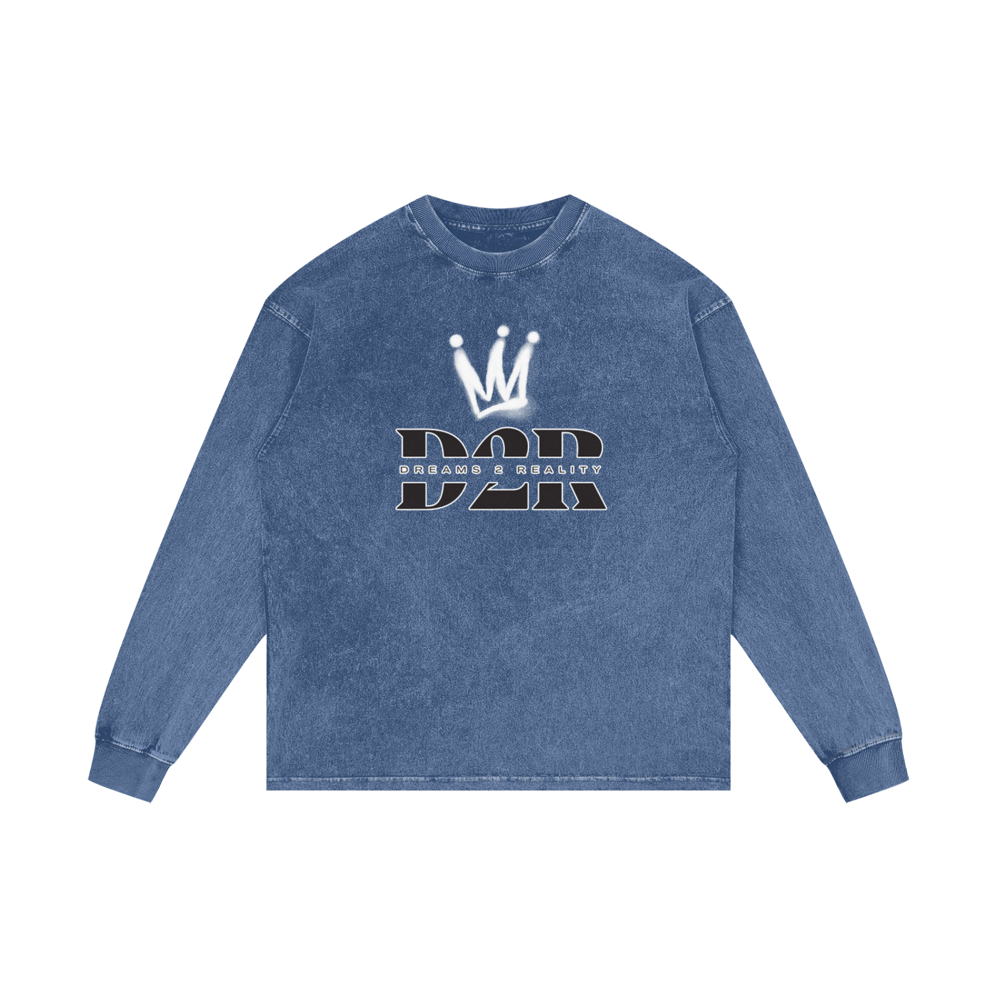 Dreams 2 Reality Acid Wash Oversize Long Sleeve T-Shirt