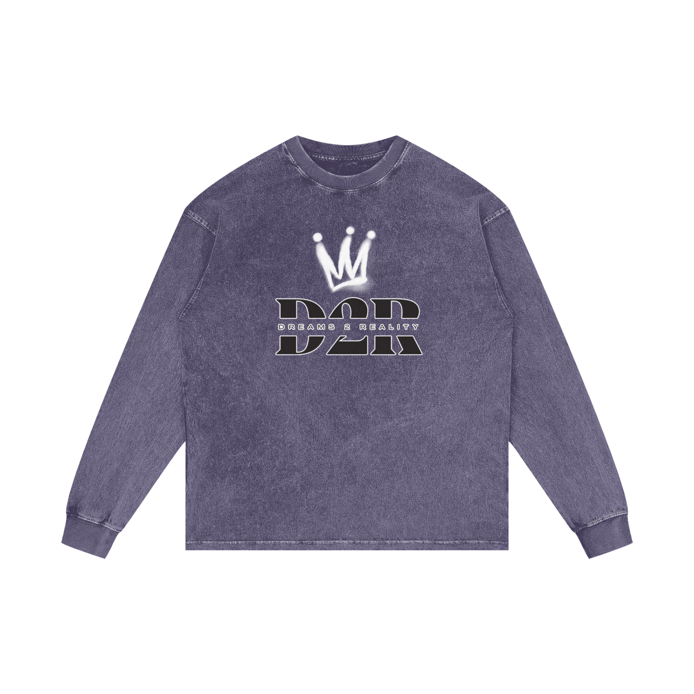 Dreams 2 Reality Acid Wash Oversize Long Sleeve T-Shirt
