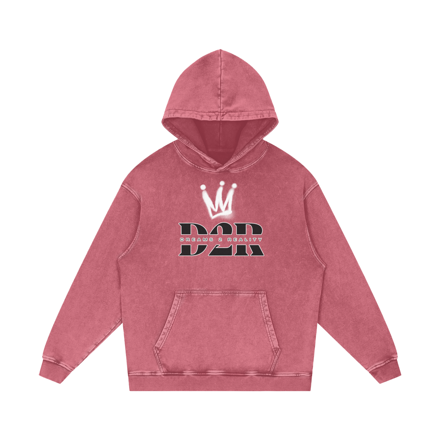 Dreams 2 Reality Acid Wash Oversize Hoodie