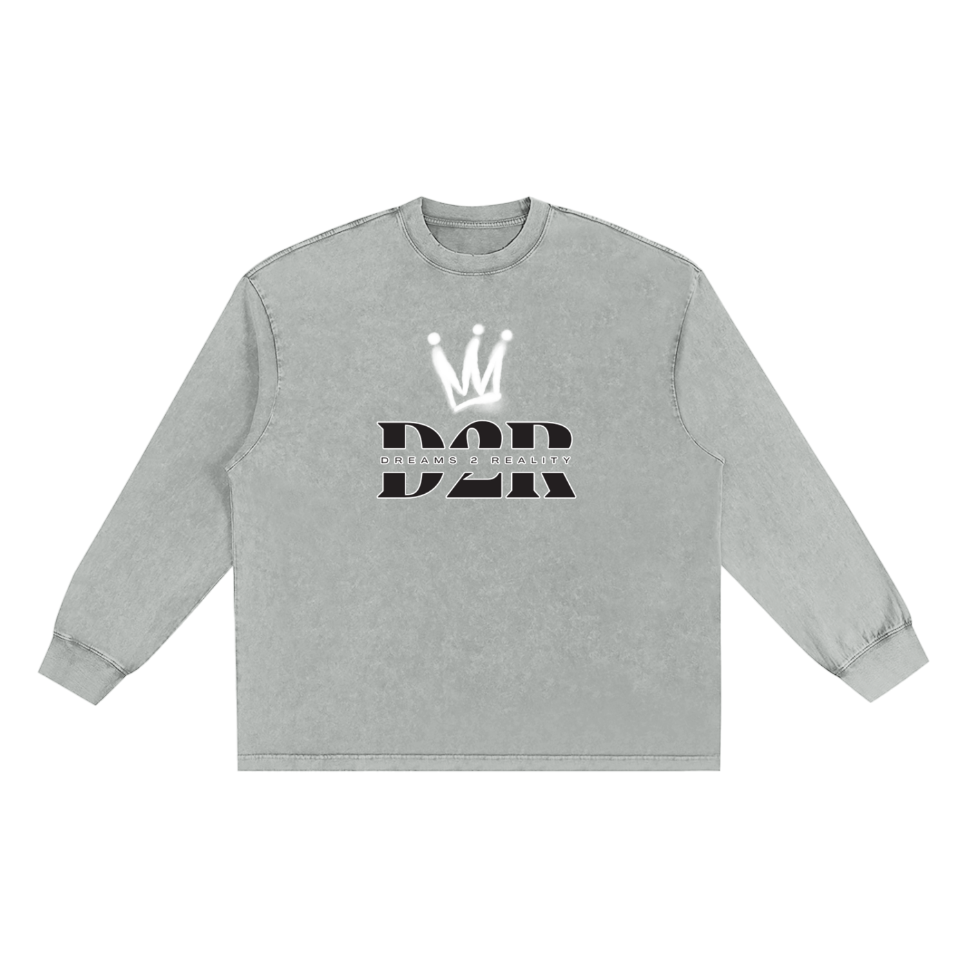 Dreams 2 Reality Snow Washed Oversize Long Sleeve T-shirt