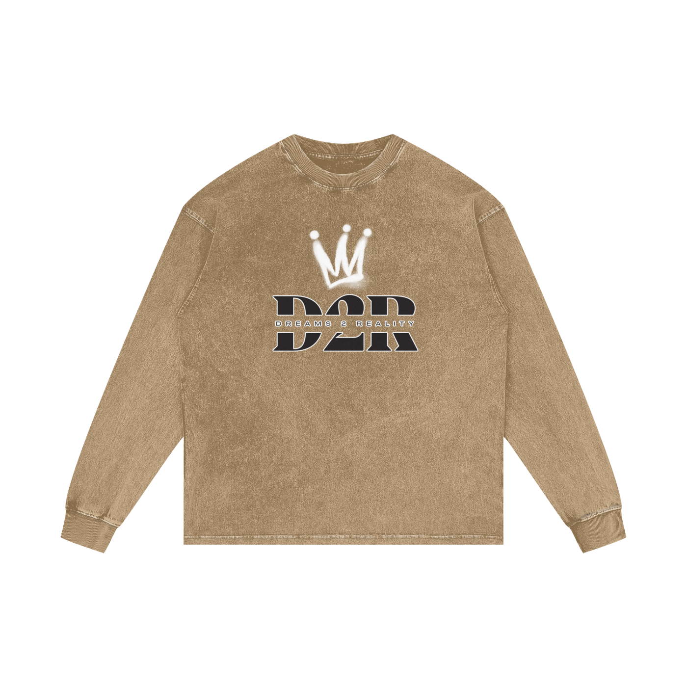 Dreams 2 Reality Acid Wash Oversize Long Sleeve T-Shirt