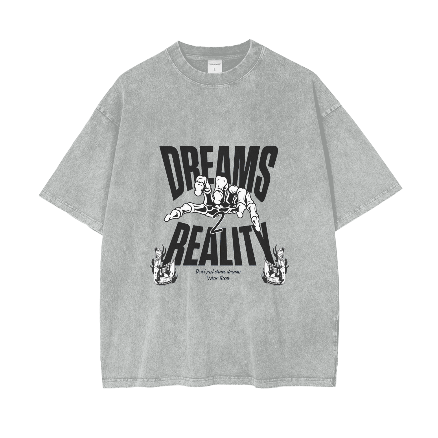 Reality Grabber Tee Dreams 2 Reality Oversized Snow Washed T-Shirt