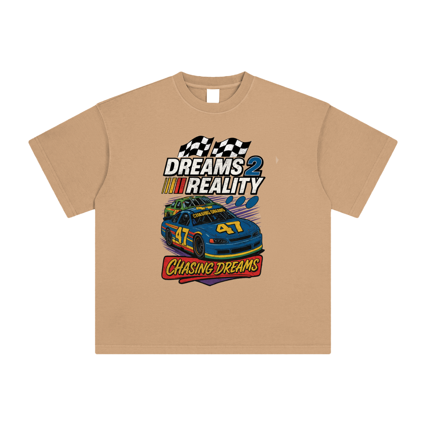 "Chasing Dreams" Heavyweight Vintage Washed T Shirt