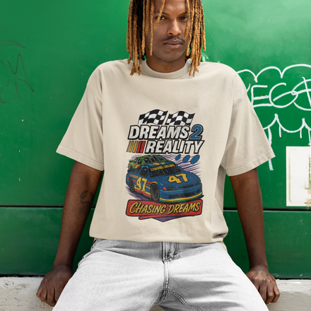 "Chasing Dreams" Heavyweight Vintage Washed T Shirt