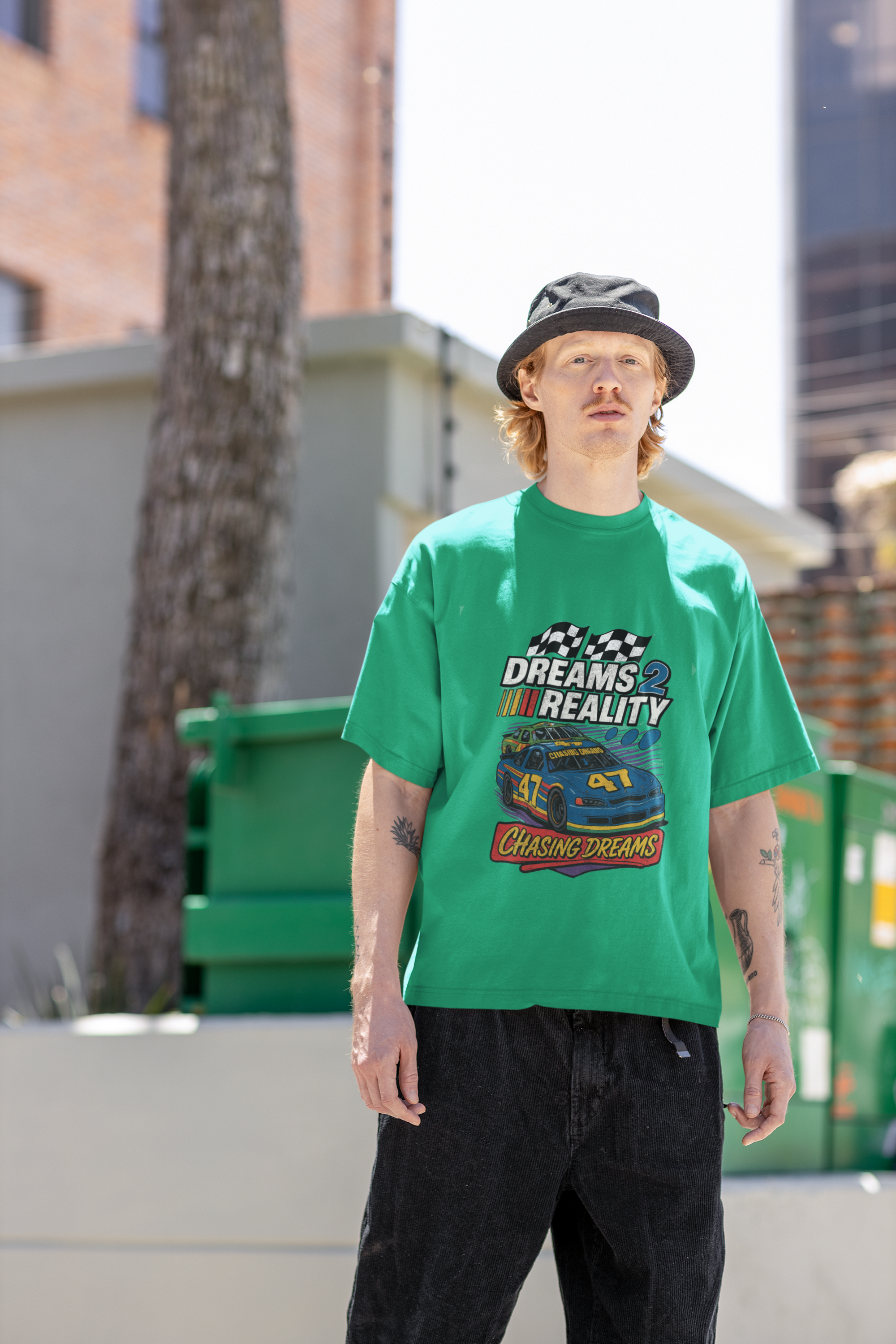 "Chasing Dreams" Heavyweight Vintage Washed T Shirt