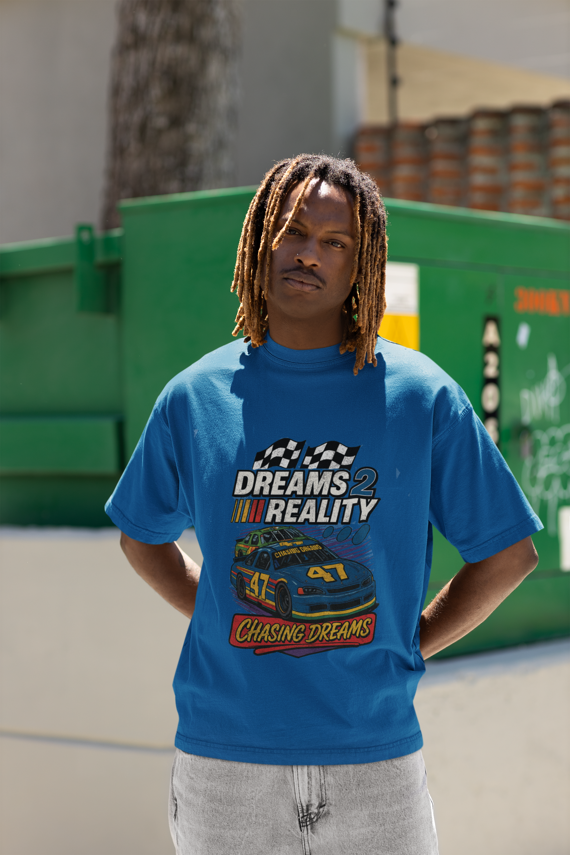 "Chasing Dreams" Heavyweight Vintage Washed T Shirt